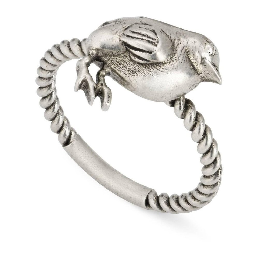 Gucci Chick Motif Ring in Silver NEW IN BOX - Picture 7 of 8